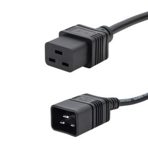 7m Mains Extension Heavy Duty Power Cable - C20 Plug to C19 Socket