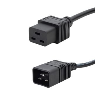 7m Mains Extension Heavy Duty Power Cable - C20 Plug to C19 Socket