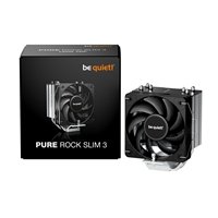 be quiet! Pure Rock Slim 3 Fan CPU Cooler, Universal Socket, High Quality 100mm PWM Black Cooling Fan, 1700RPM, 3 Heat Pipes, 130W TDP, Intel 1851/ 1700 & AMD AM4/ AM5 Compatible