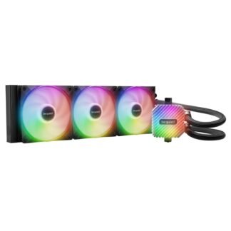 be quiet! Light Loop 360mm AIO Liquid Cooler - High-Performance ARGB All-in-One Water Cooling System with Triple Light Wings LX PWM Fans