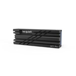be quiet! (BZ003) MC1 Pro M.2 SSD Cooler, Integrated Heat Pipe, Single/Double Side Compatibility, 2280 Size