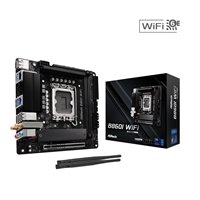 ASRock B860I WiFi Intel 1851 Socket Motherboard, Mini-ITX, 2x DDR5 Slots, 2x M.2 Sockets, 2.5GbE + 1GbE LAN, Wi-Fi 6E, 1x DisplayPort / 1x HDMI Port