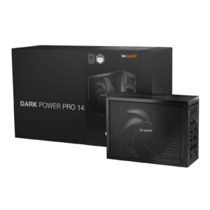 be quiet! Dark Power Pro 14 IO 1600W Fully Modular PSU, 80 PLUS Titanium, ATX 3.1, PCIe 5.1, 2x 12V-2x6, Silent Wings 135mm Fan, 10 Year Warranty, Black