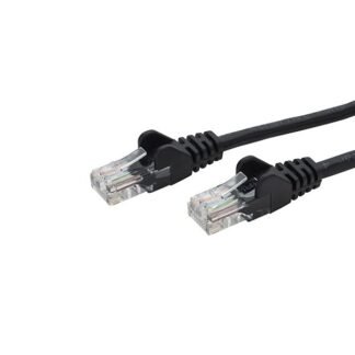 2m RJ45 CAT6 UTP Stranded Flush Moulded LS0H Network Cable - 24AWG - Black - OLD PACKAGING