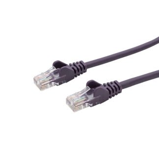 0.3m RJ45 CAT6 UTP Stranded Flush Moulded LS0H Network Cable - 24AWG - Purple