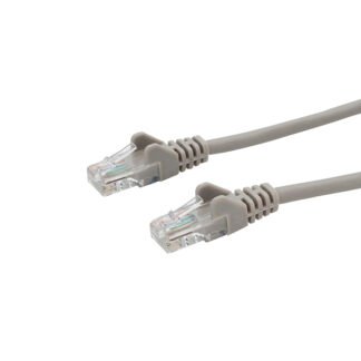 0.3m RJ45 CAT6 UTP Stranded Flush Moulded LS0H Network Cable - 24AWG - Grey