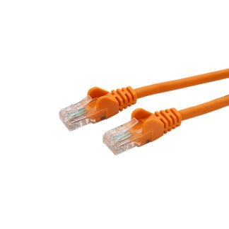 0.3m RJ45 CAT6 UTP Stranded Flush Moulded LS0H Network Cable - 24AWG - Orange