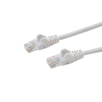 0.3m RJ45 CAT6 UTP Stranded Flush Moulded LS0H Network Cable - 24AWG - White