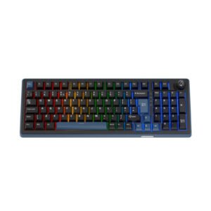 Ducky OK-M Tri-mode Mechanical Keyboard 98 Black-Blue UK Wine Red Switch